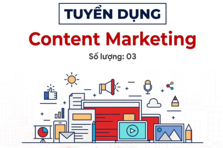 TUYỂN DỤNG NHÂN VIÊN MARKETING  CONTENT SEO - 3 NGƯỜI