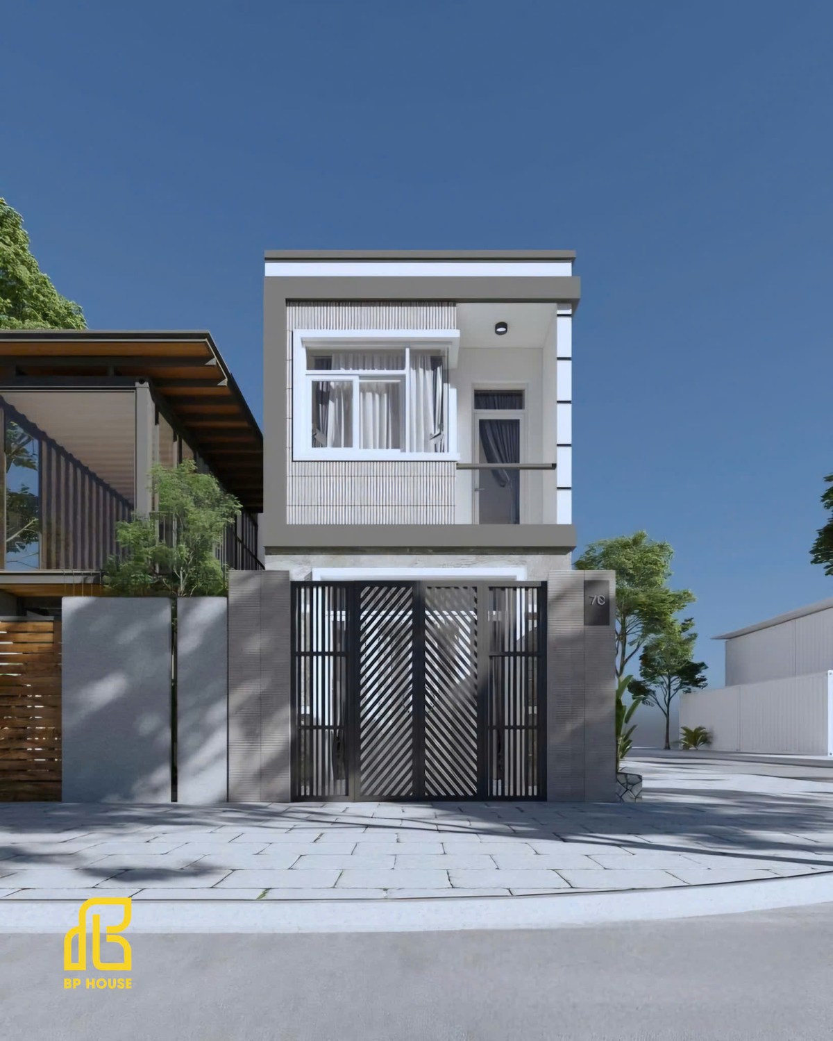 nhà mặt tiền 7m 2 tầng