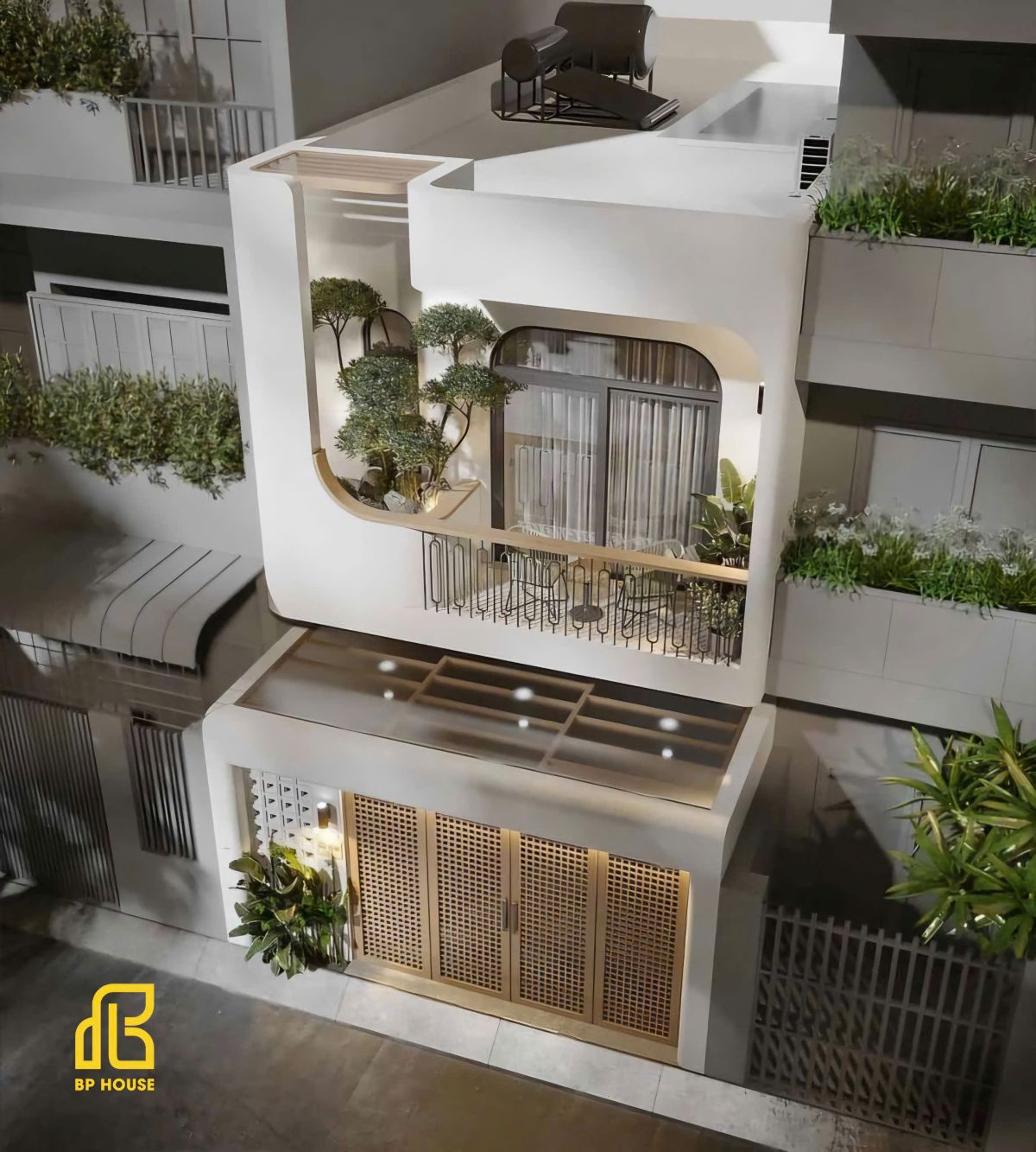 nhà mặt tiền 7m 2 tầng