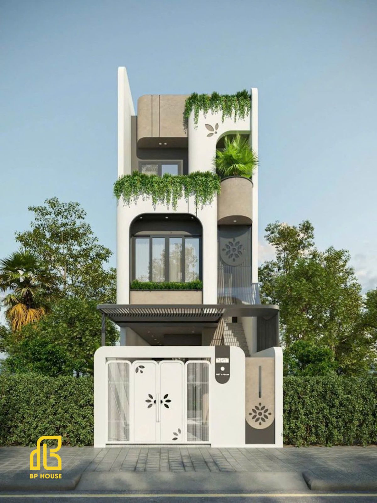 mẫu nhà 1 trệt 2 lầu 5x20