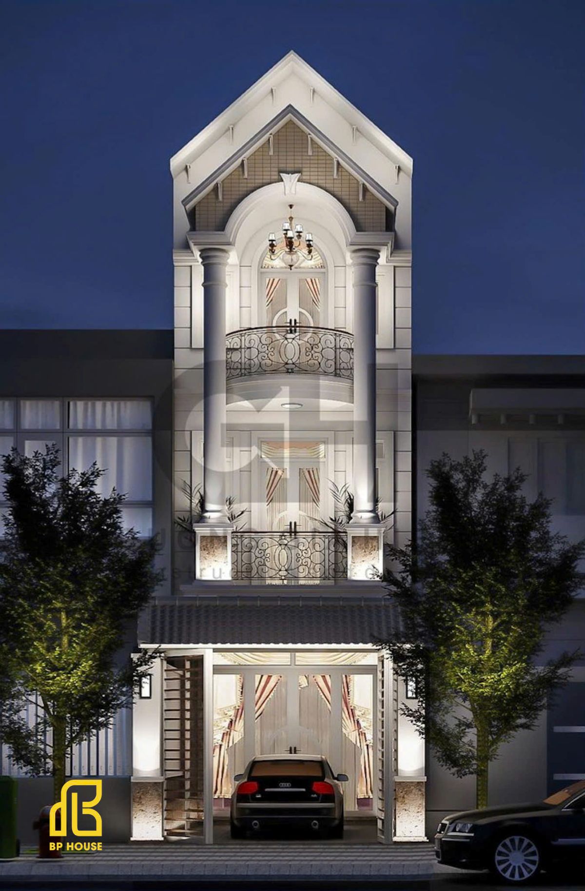 mẫu nhà 1 trệt 2 lầu 5x20