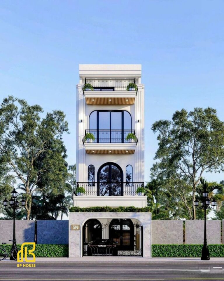 Gợi ý thiết kế nhà phố 4 tầng hiện đại chuẩn xu hướng 2025