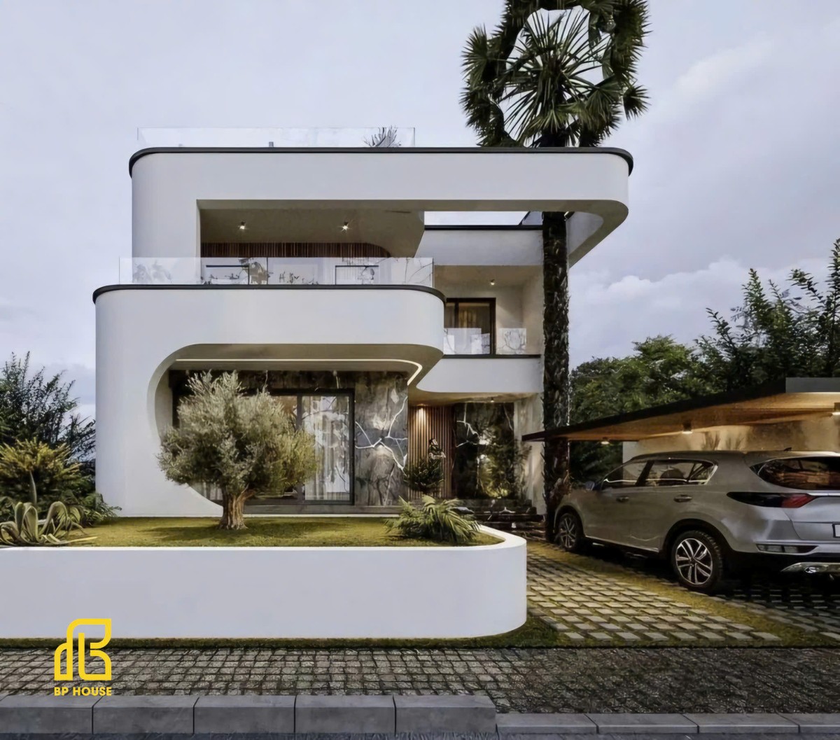 thiết kế nhà vườn 10x20m