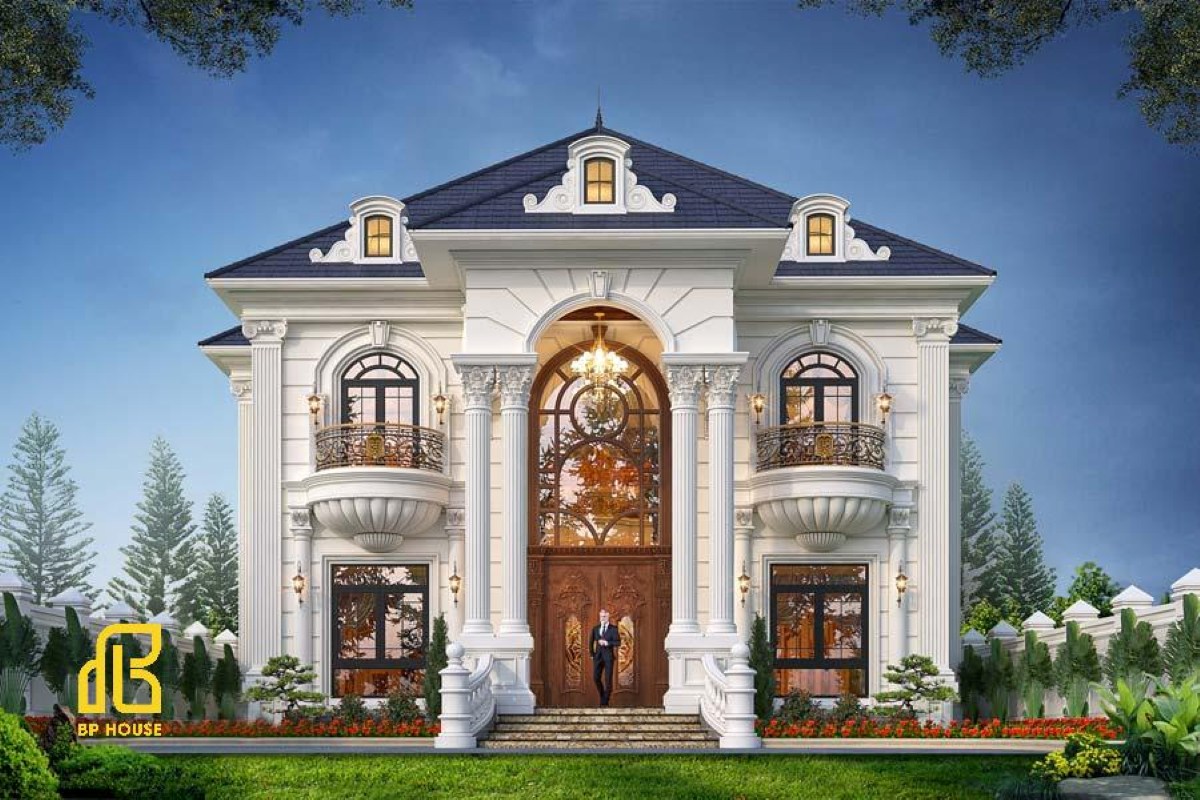 biệt thự tân cổ điển 2 tầng