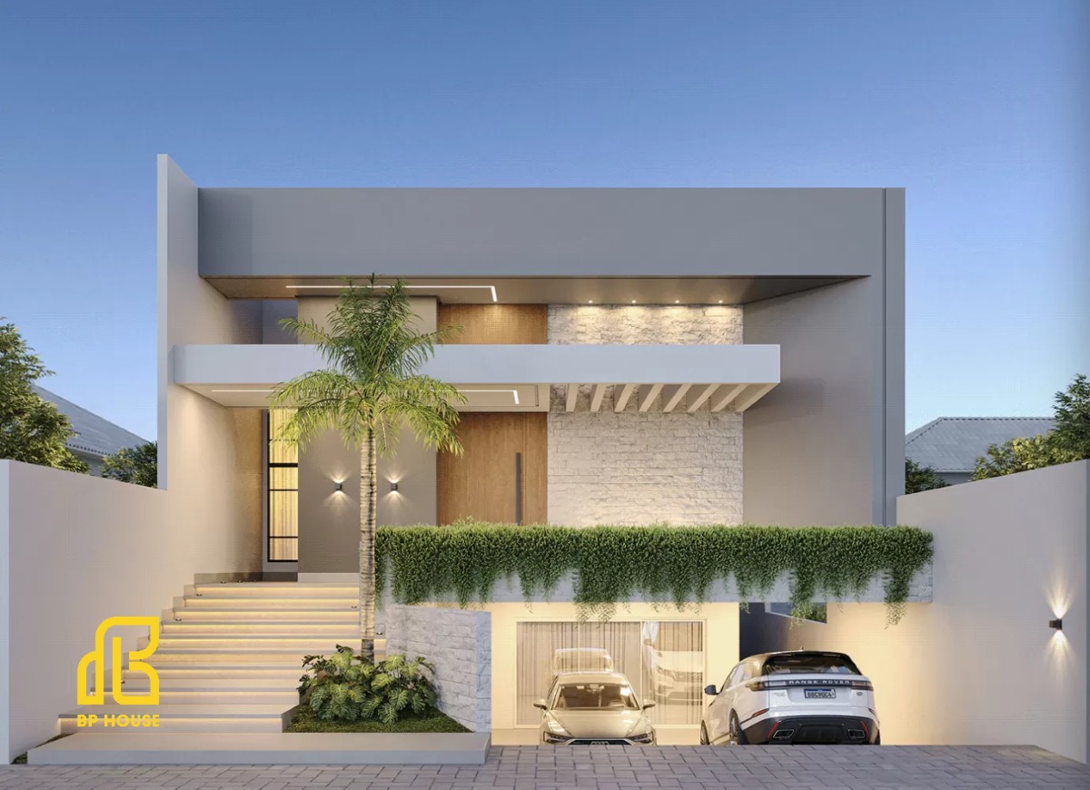 mẫu nhà có gara ô tô