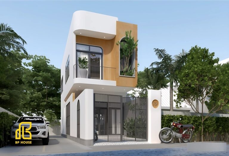 Top 10+ mẫu nhà mặt tiền 5m 2 tầng đẹp, hiện đại 2025