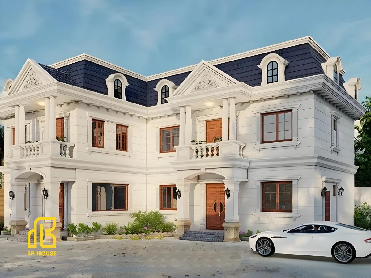 mẫu nhà tân cổ điển 2 tầng