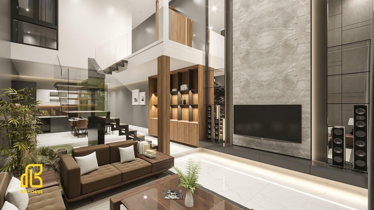 nhà gác lửng 3 phòng ngủ
