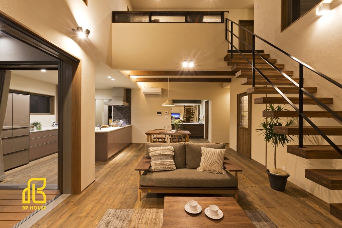 nhà gác lửng 3 phòng ngủ