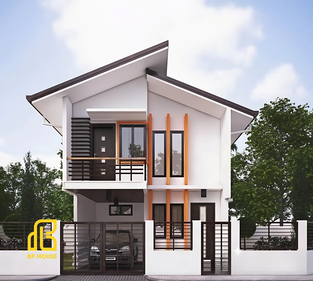 thiết kế nhà 1 trệt 1 lầu
