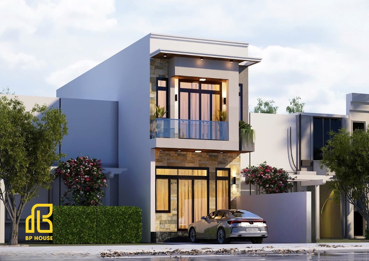 thiết kế nhà 1 trệt 1 lầu