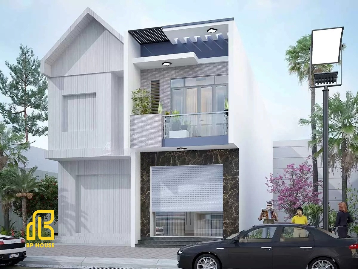 thiết kế nhà 1 trệt 1 lầu