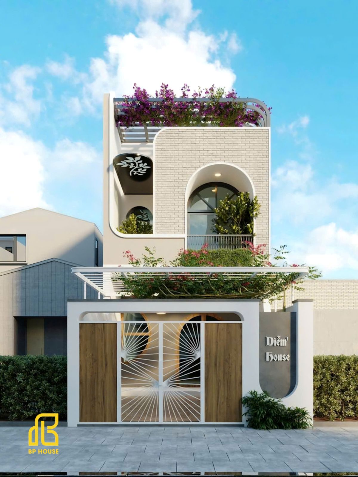 thiết kế nhà 1 trệt 1 lầu
