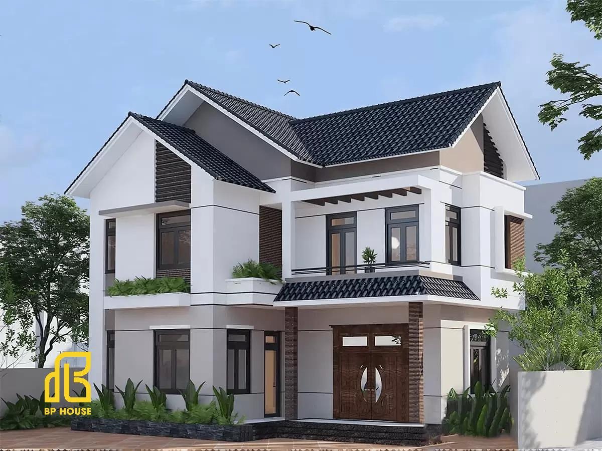thiết kế nhà 1 trệt 1 lầu