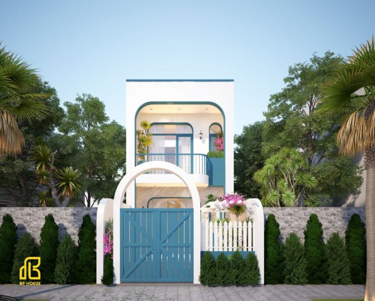 Mẫu nhà ngang 8m giá 2 tỷ khiến hàng xóm trầm trồ