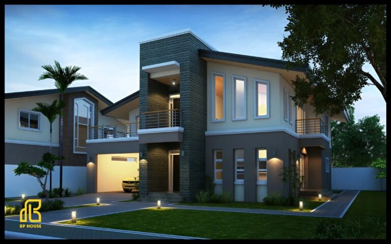 20+ Mẫu nhà phố ngang 8m có gara đẹp "mê ly" 2025