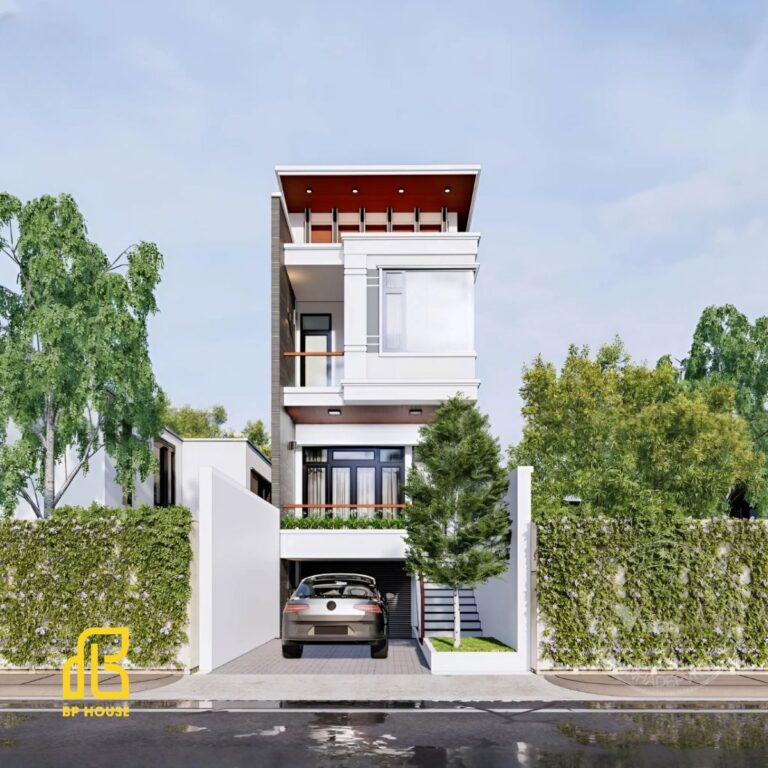 Top mẫu nhà phố ngang 6m có gara đẹp ngỡ ngàng năm nay