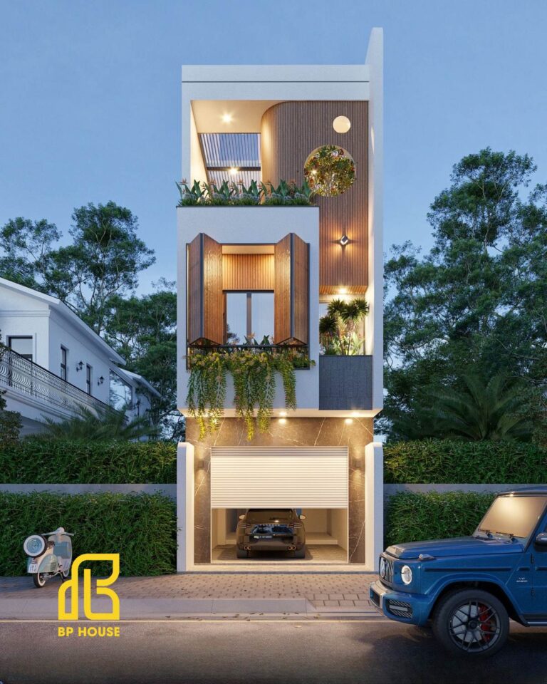 Mẫu nhà ống đẹp 3 tầng 5m – Giải pháp cho đất phố hẹp