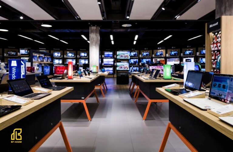 Thiết kế showroom máy tính chuẩn hi-tech dành cho chủ shop 4.0