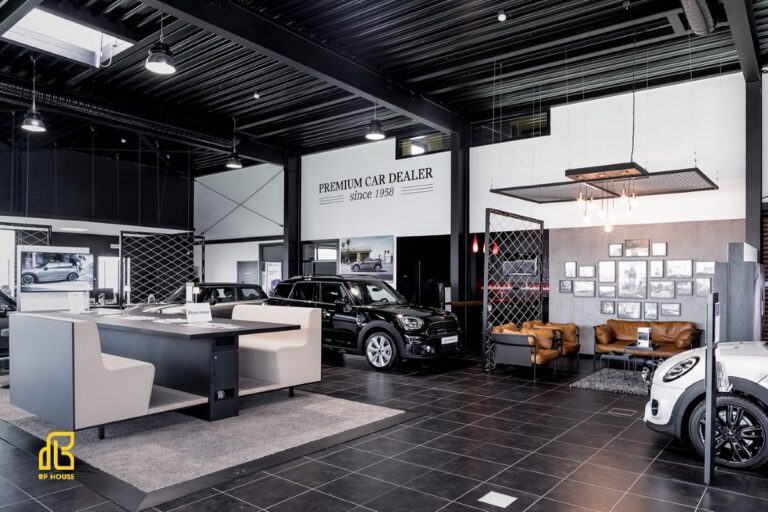 Đơn vị thiết kế Showroom tiền chế tại Long An uy tín, chất lượng