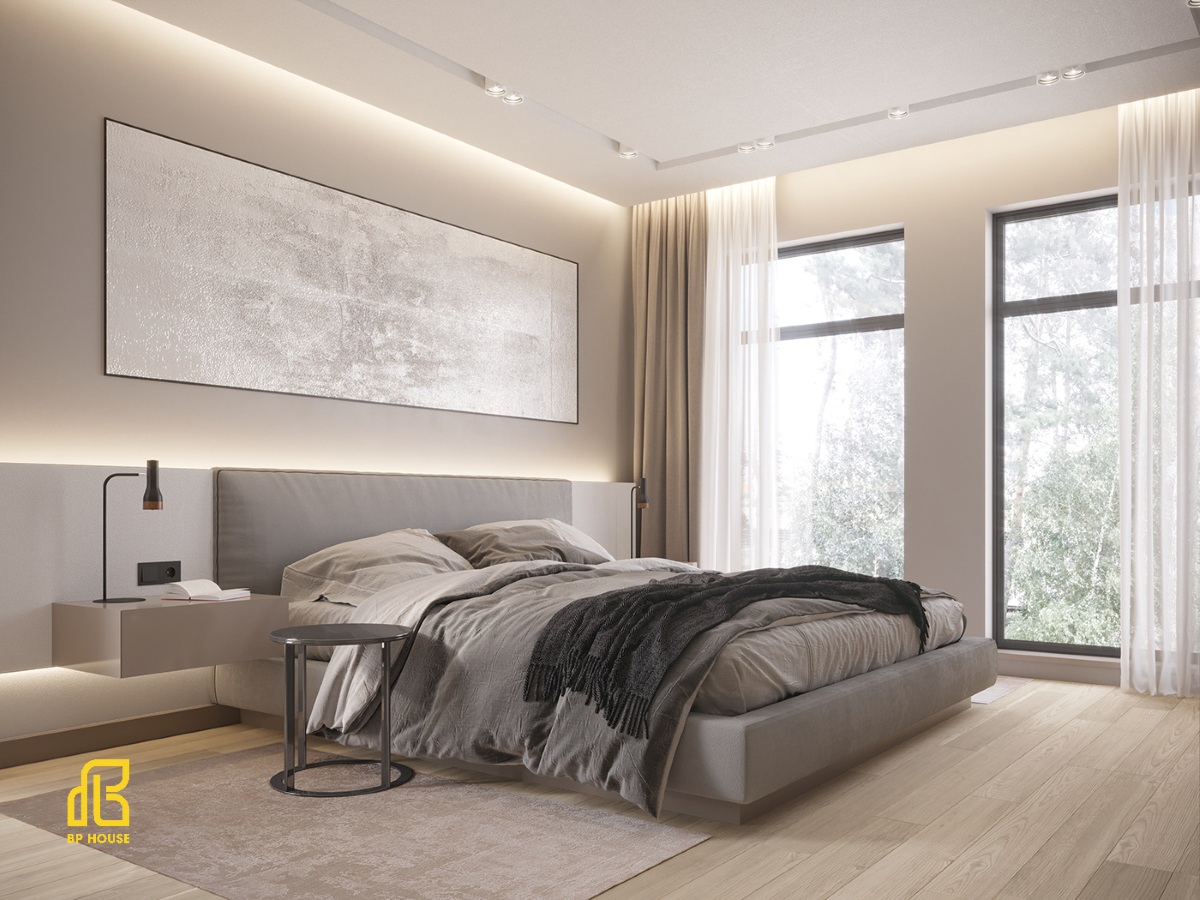 thiết kế nội thất tối giản