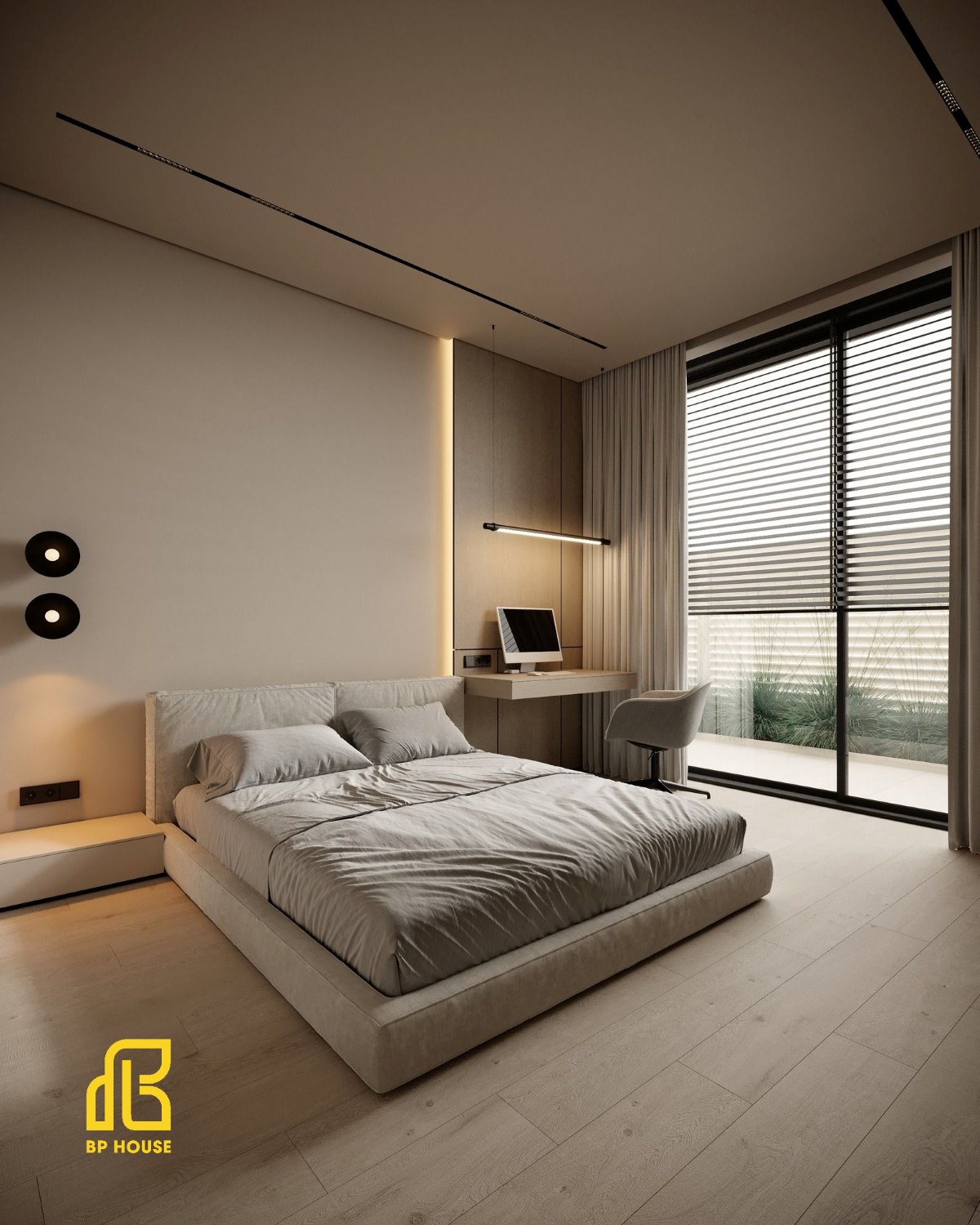 thiết kế nội thất tối giản