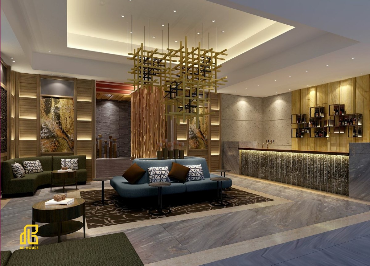 thiết kế thi công nội thất khách sạn hiện đại