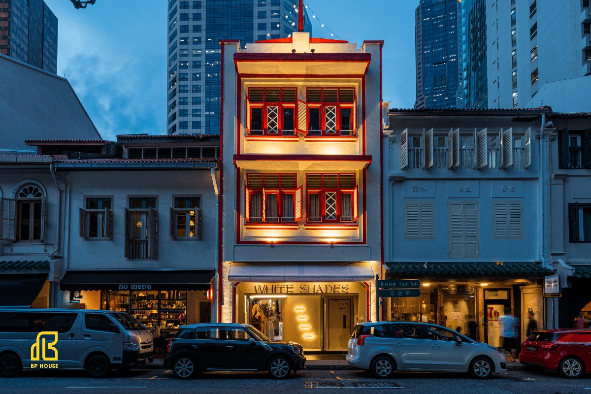 thiết kế thi công shophouse tại Long An