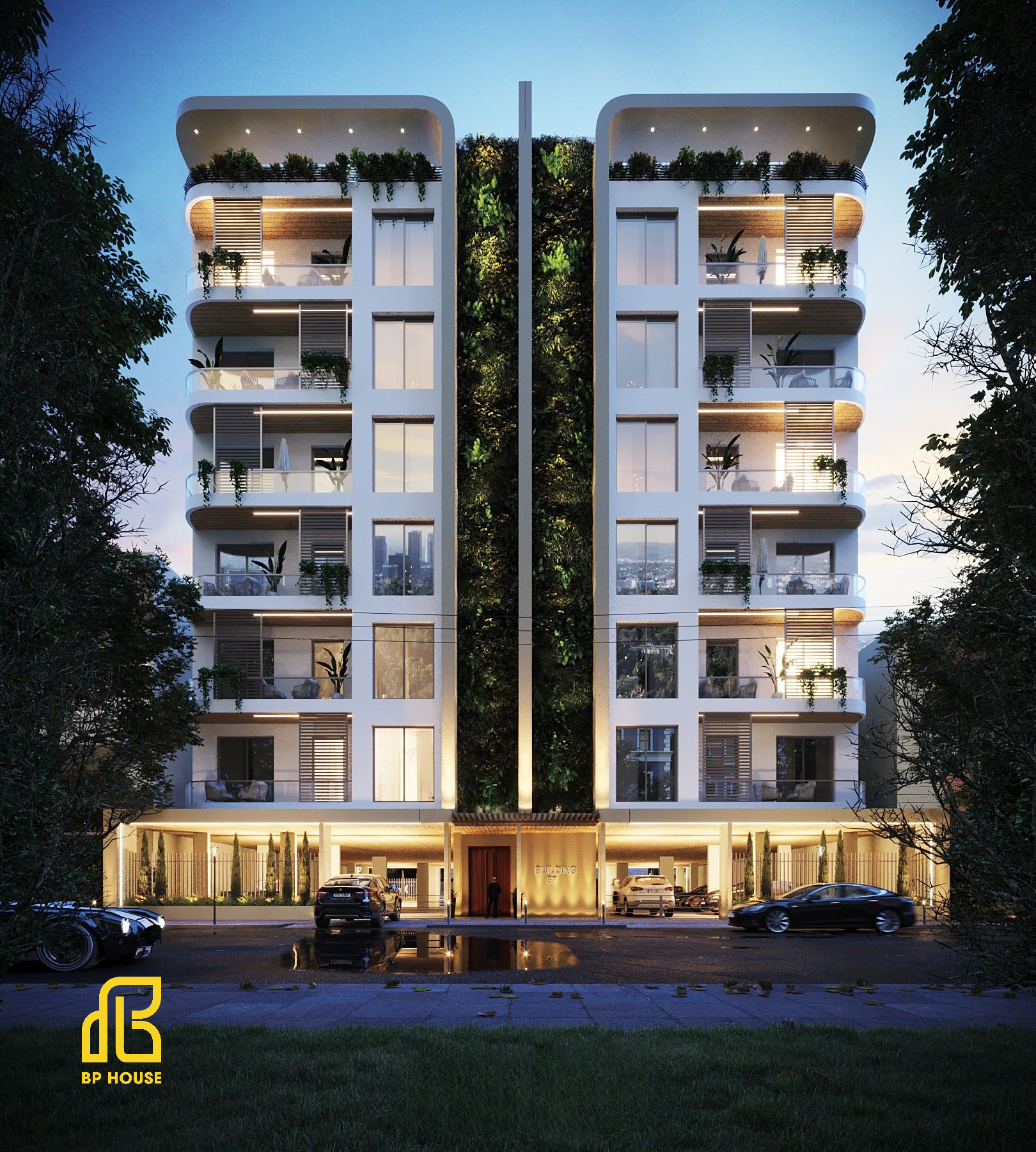 thiết kế thi công căn hộ dịch vụ có tầng hầm