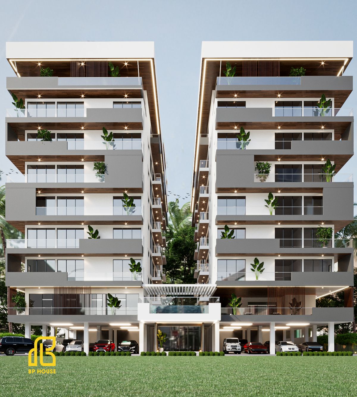 mặt tiền căn hộ dịch vụ cao cấp