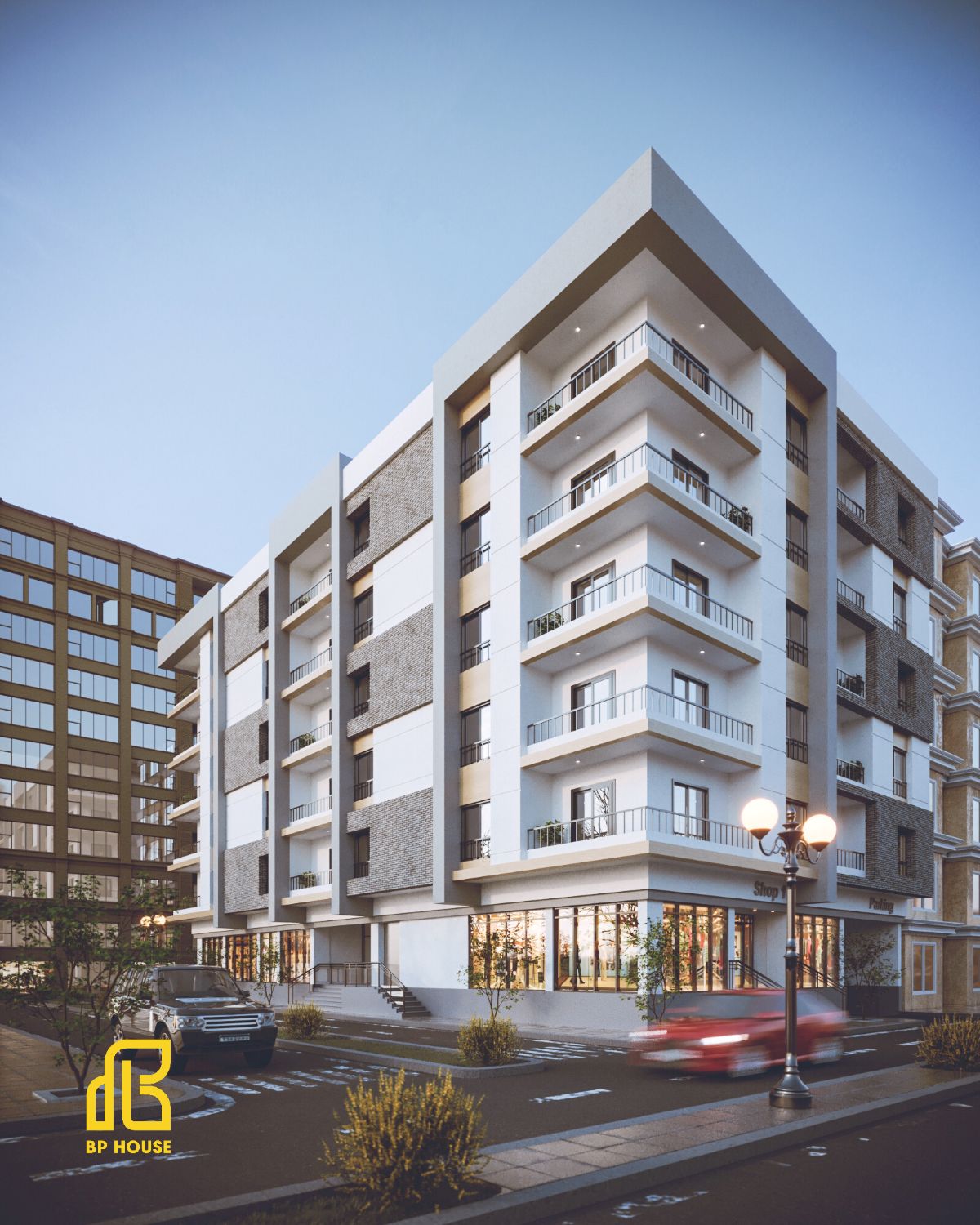 mặt tiền căn hộ dịch vụ đẹp