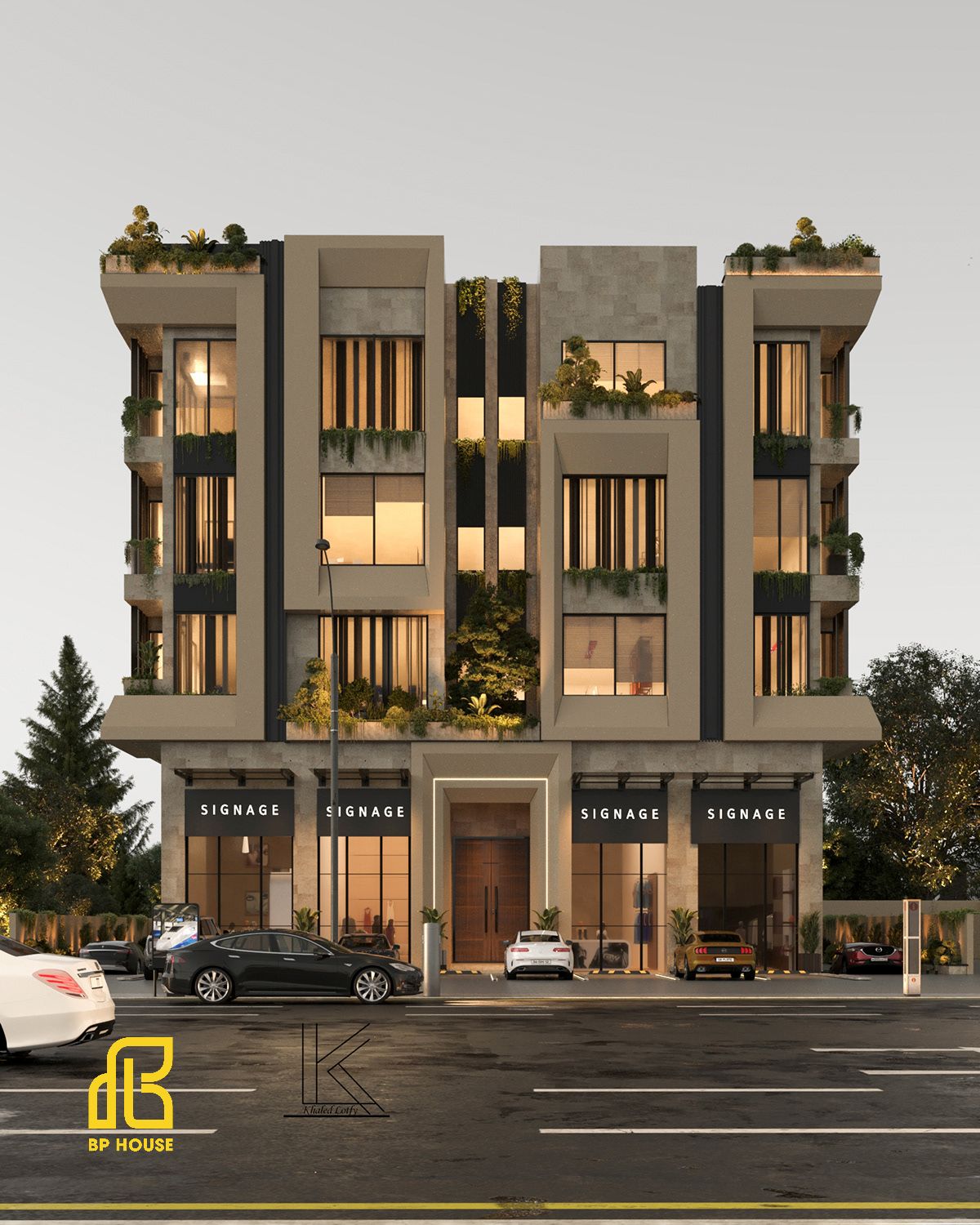 thiết kế tòa nhà dịch vụ