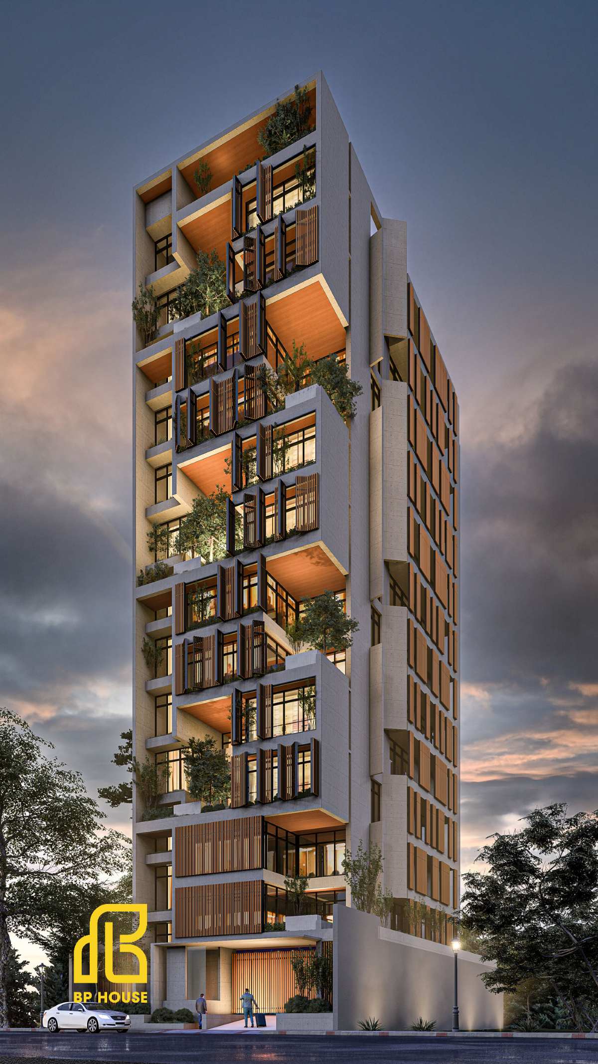 thiết kế tòa nhà dịch vụ