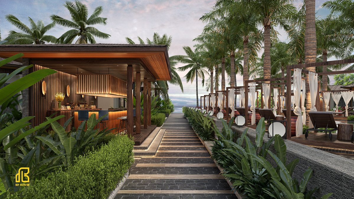 thiết kế thi công resort hiện đại