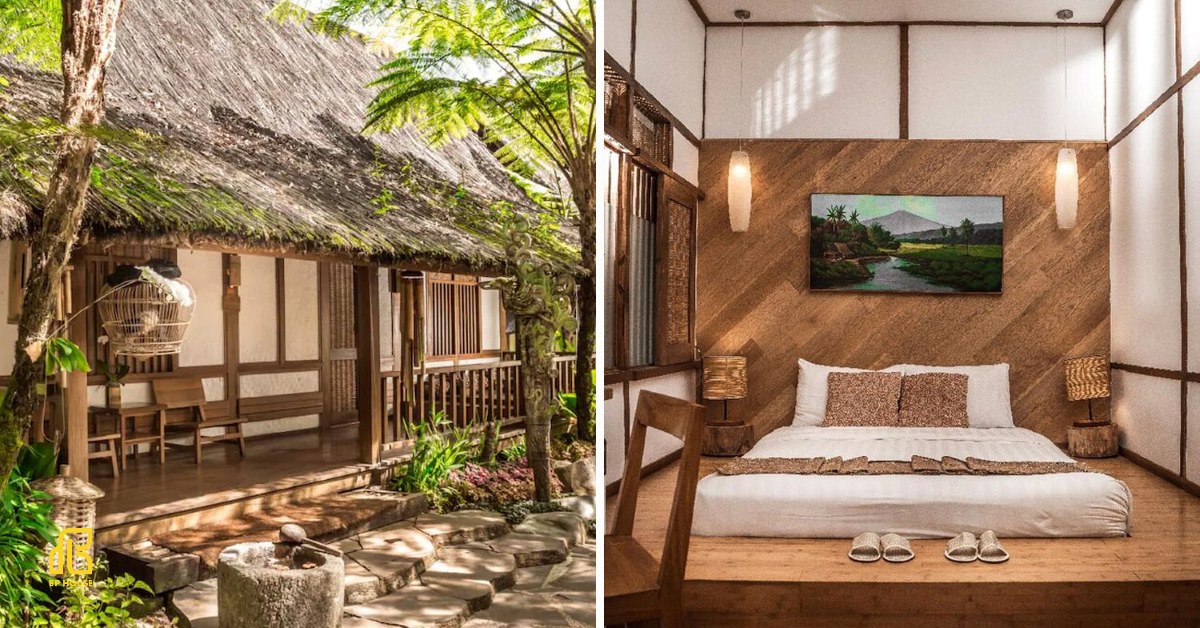 thiết kế thi công resort phong cách mộc