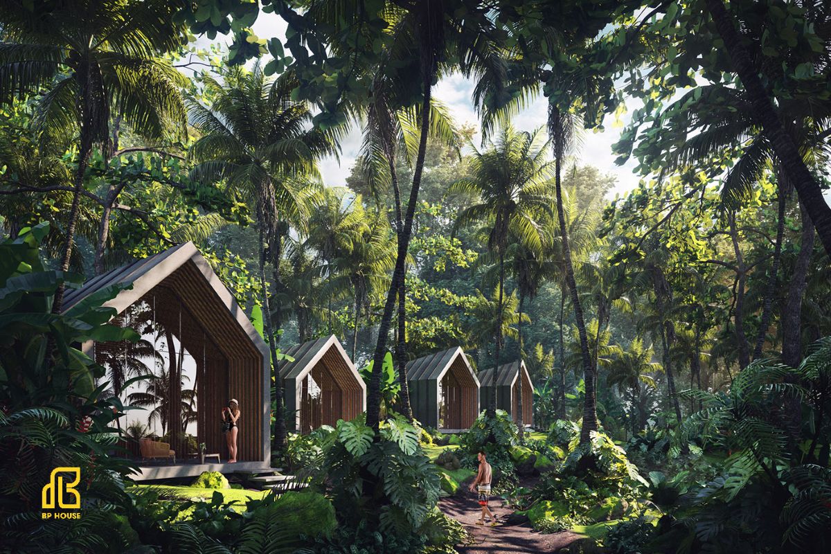 thiết kế thi công resort hiện đại