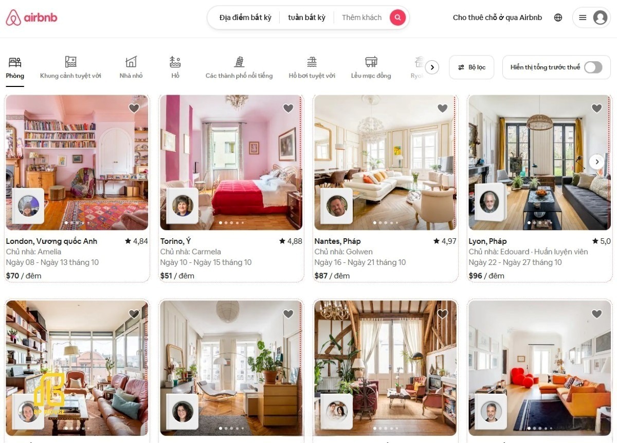 airbnb và căn hộ dịch vụ