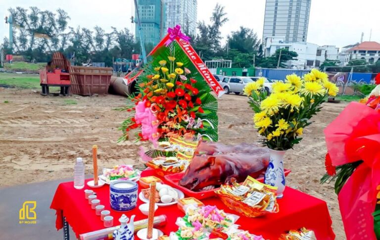 Cách cúng động thổ xây nhà chuẩn nhất 2026 [Văn khấn + Lễ vật]