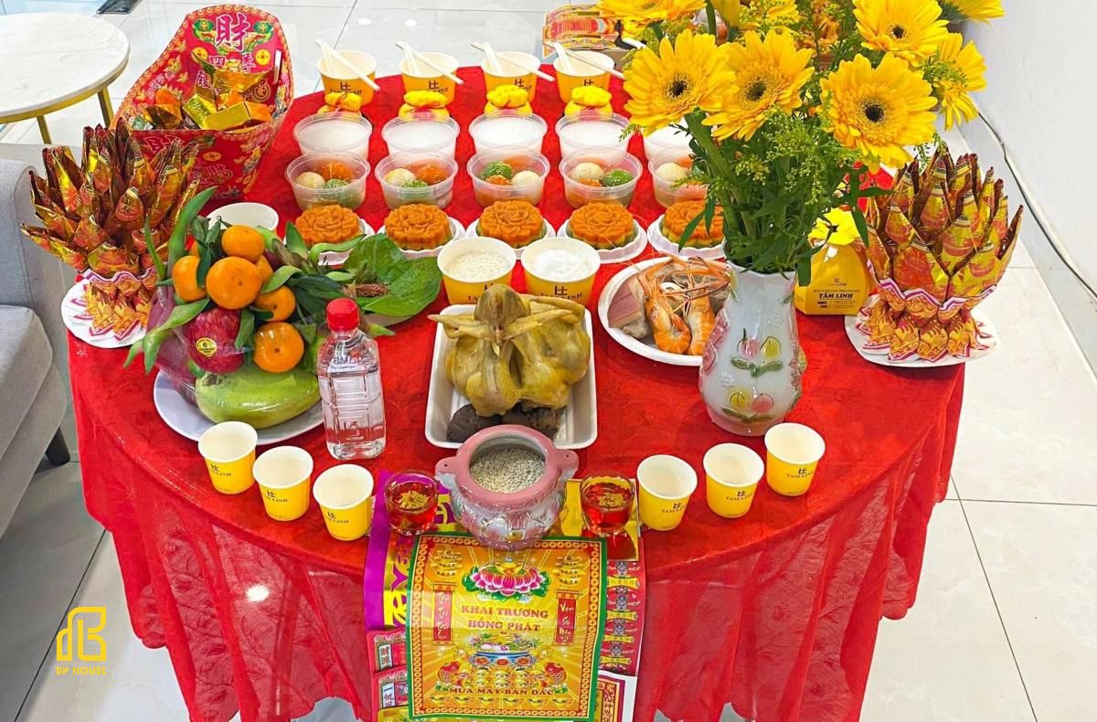 mâm cúng nhập trạch gồm những gì