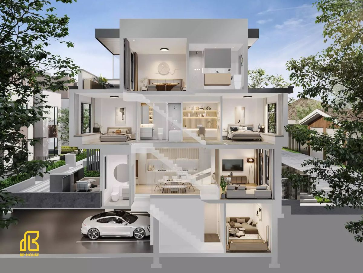 có nên xây nhà lệch tầng