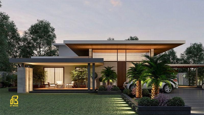 mẫu thiết kế biệt thự đương đại