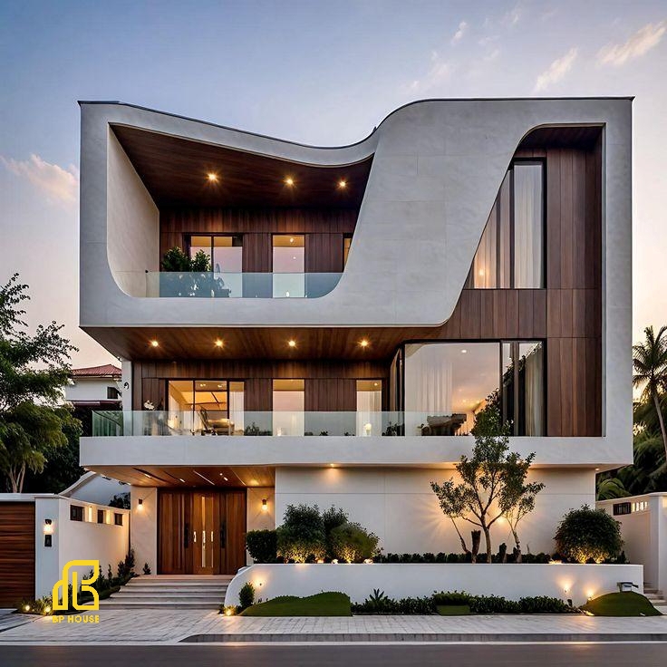 mẫu thiết kế biệt thự đương đại