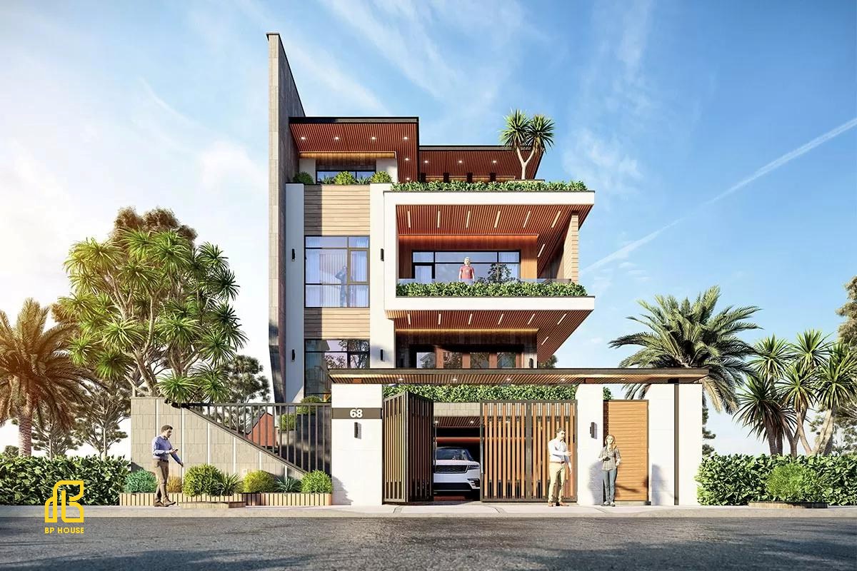 mẫu thiết kế biệt thự đương đại