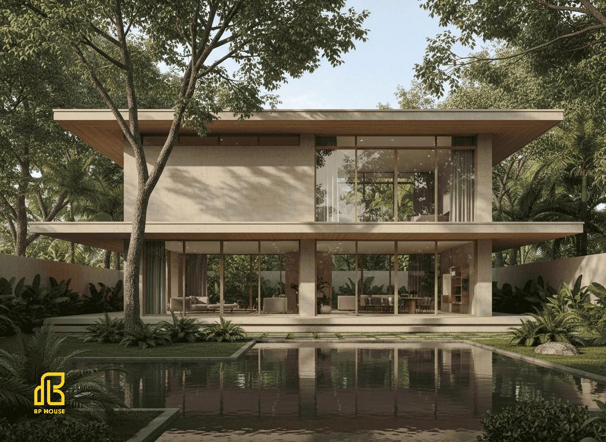mẫu thiết kế biệt thự đương đại