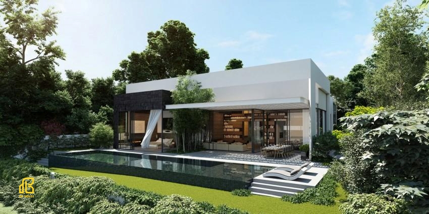mẫu thiết kế biệt thự đương đại