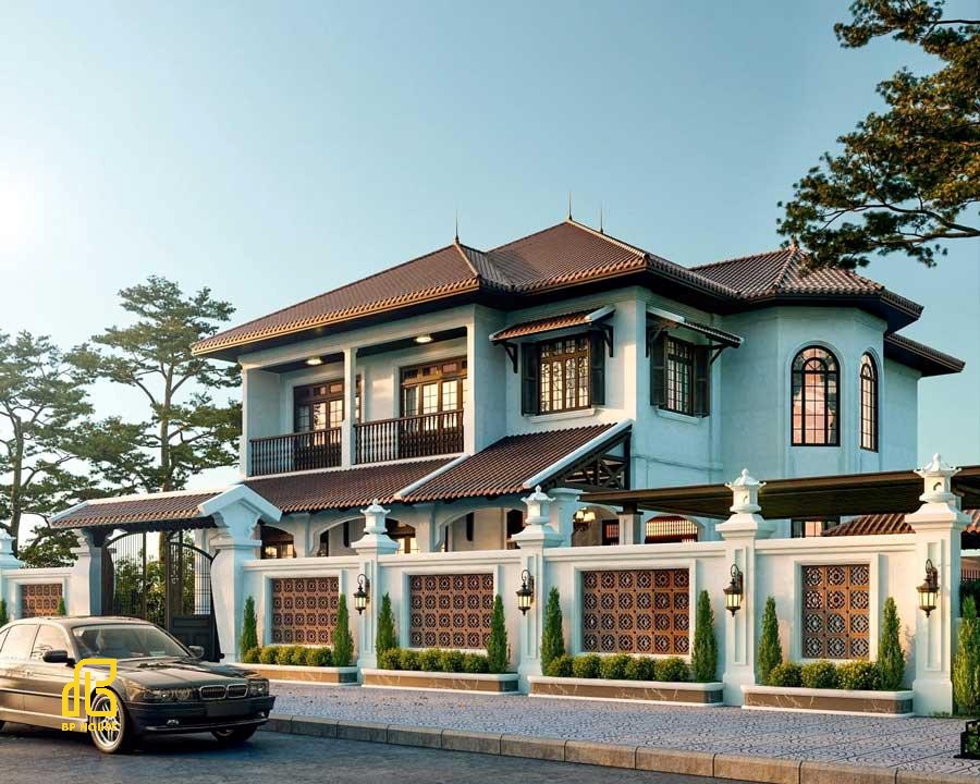thiết kế biệt thự indochine