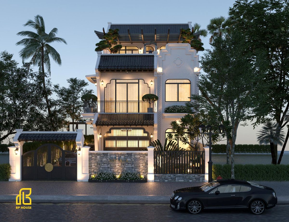 thiết kế biệt thự indochine