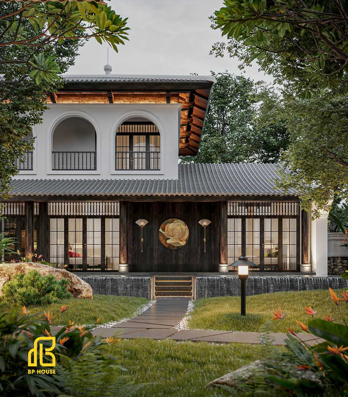 thiết kế biệt thự indochine