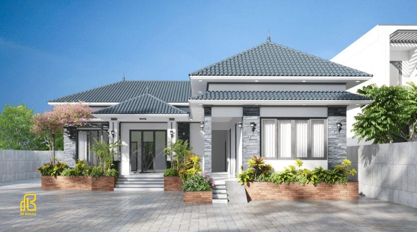 thiết kế biệt thự mái nhật