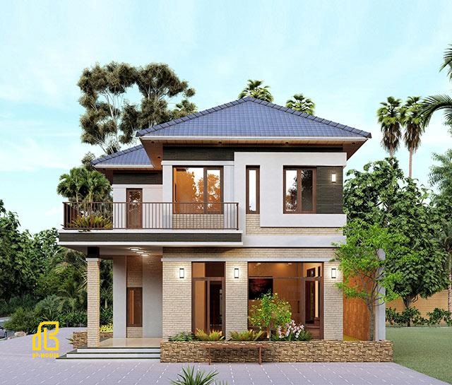 thiết kế biệt thự mái nhật